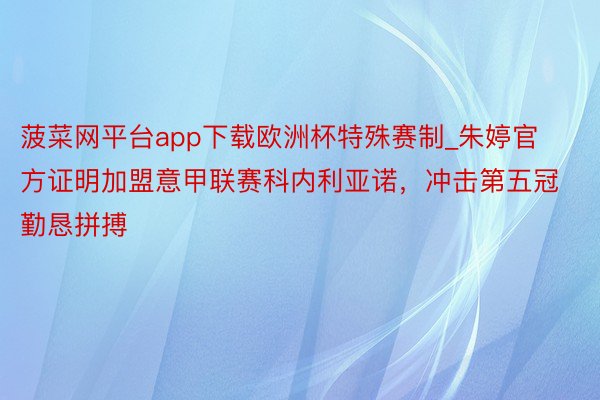 菠菜网平台app下载欧洲杯特殊赛制_朱婷官方证明加盟意甲联赛科内利亚诺，冲击第五冠勤恳拼搏